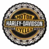 Symbol Arts Decals & Patches Harley-Davidson® 4" Round Trademark Chain Patch