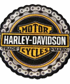 Symbol Arts Decals & Patches Harley-Davidson® 4" Round Trademark Chain Patch