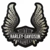 Symbol Arts Decals & Patches Harley-Davidson® 5.5 In. Woven Winged Bar & Shield Logo Emblem Sew-On Patch- Gray