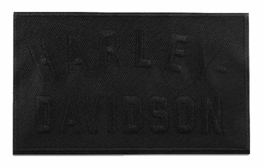 Global Products Harley-Davidson® 4 In. Embroidered Minimal Black H-D Text Emblem Sew-On Patch Decals & Patches 4 Global Products Harley-Davidson® 4 In. Embroidered Minimal Black H-D Text Emblem Sew-On Patch Decals & Patches