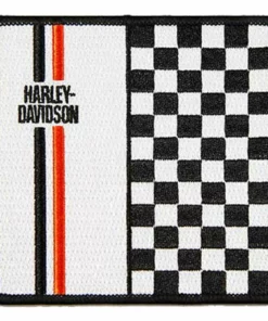 Symbol Arts Decals & Patches Harley-Davidson® 4 In. Embroidered Bold Checkered H-D Emblem Sew-On Patch