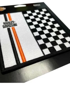 Symbol Arts Decals & Patches Harley-Davidson® 4 In. Embroidered Bold Checkered H-D Emblem Sew-On Patch
