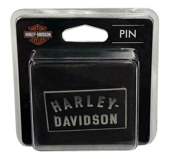 SYMBOLARTS Harley-Davidson® 1.5 Inch. Minimal Black H-D Metal Pin, Antique Nickel Finish 3 SYMBOLARTS Harley-Davidson® 1.5 Inch. Minimal Black H-D Metal Pin, Antique Nickel Finish