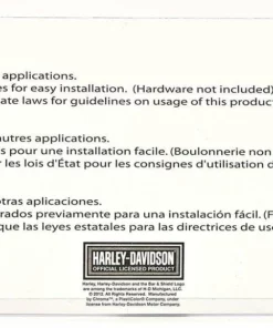 Chroma Harley-Davidson® Winged Bar & Shield Axcent Barz Embellishment Front License Plate, CG1100 Auto & Garage