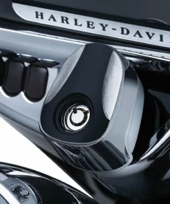 Bike Closeouts Kuryakyn® Chrome/Black Sculpted Ignition Switch Cover, KU-6993