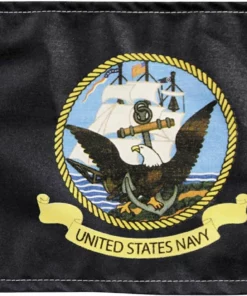 Parts Unlimited Pro Pad® US Navy Flag, 6"x9", 0521-0974 Bike