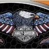 Chroma Harley-Davidson® RWB Eagle W/ Bar & Shield Large Decal, CG5678 Decals & Patches