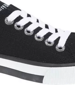 Wolverine Harley-Davidson® Women's Zia 2" Black Canvas W/ White Trim Sneakers D83817