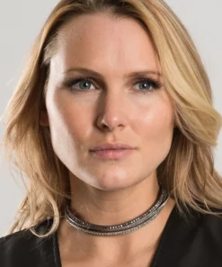 Hair Glove® Black Stud & Bling Faux Suede Bracelet/Choker, 84068