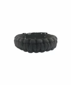 Hair Glove® Plain Black Survival Paracord Bracelet, 84100