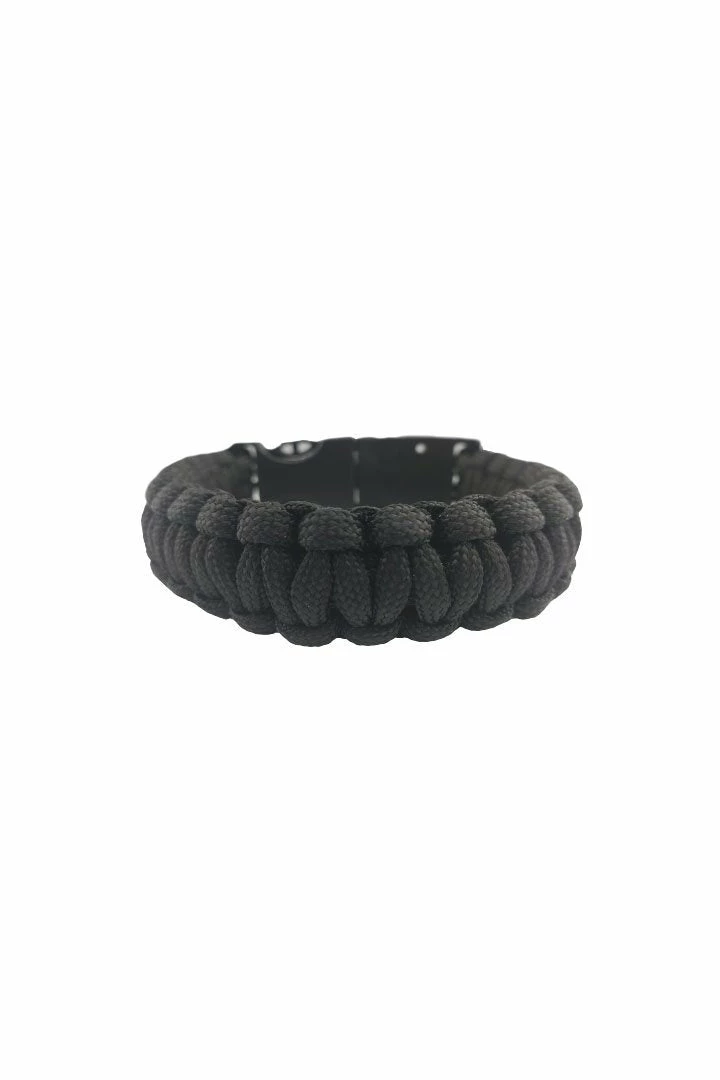Hair Glove® Plain Black Survival Paracord Bracelet, 84100 4 Hair Glove® Plain Black Survival Paracord Bracelet, 84100