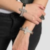 Hair Glove® Silver Crystal Cross Bracelet, 84037 Jewelry
