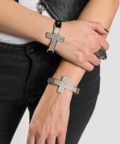 Hair Glove® Silver Crystal Cross Bracelet, 84037 Jewelry