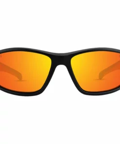 Epoch® 12 Black/Orange Frameed Shatterproof Polycarbonate W/ Orange Lens, EE7581