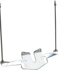 Parts Unlimited Rivco® License Plate Mounted Double Flag Holder Kit, 2030-0810