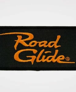 Symbol Arts Harley-Davidson® 4" Embroidered Road Glide Emblem Sew-On Patch - Black/Orange