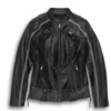 Harley-Davidson® Women's Tall Large Hairpin Leather Jacket, 98029-18VL