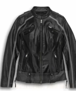Harley-Davidson® Women's Tall Large Hairpin Leather Jacket, 98029-18VL