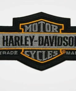 Symbol Arts Decals & Patches Harley-Davidson® Elongated Grey Bar & Shield Patch, Small