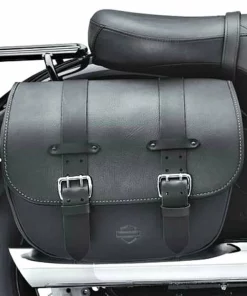 Harley-Davidson® Detachables™ Leather Saddlebags - Blackline® & Softail® Slim, 90200353B Bike Closeouts