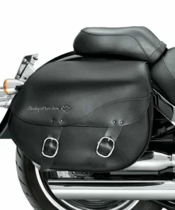 Harley-Davidson® Detachables Leather Saddlebags - Smooth, 90200616A Bike