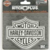 Plasticolor Harley-Davidson® Bar & Shield Brushed Aluminium Hitch Plug, Universal 2" & 1.25"