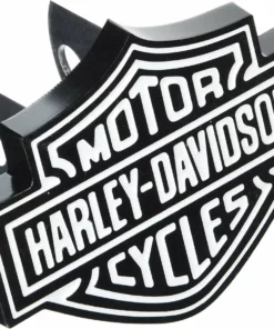 Plasticolor Harley-Davidson® Black & White Bar & Shield Hitch Plug, Universal 2" & 1.25" 2287 Auto & Garage