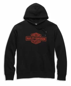 Jackets & Vests Harley-Davidson® Men's Oil Can Bar & Shield Distressed Pullover Hoodie, 96132-22VM