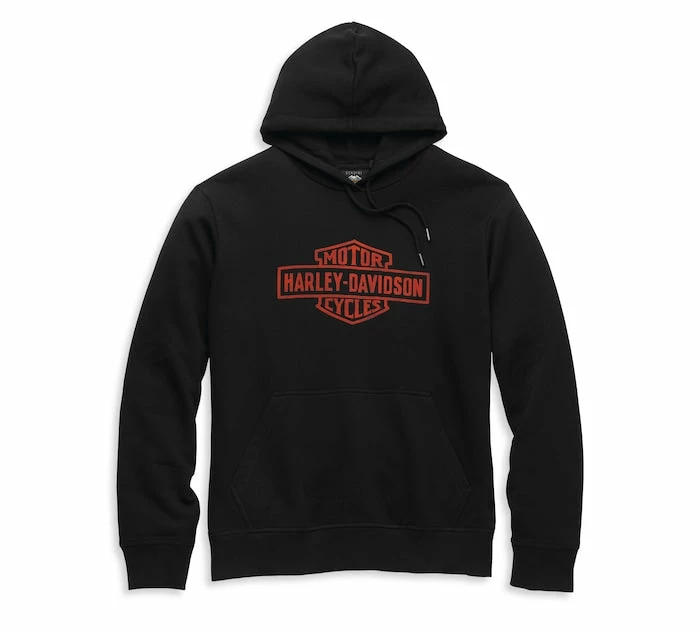 Jackets & Vests Harley-Davidson® Men's Oil Can Bar & Shield Distressed Pullover Hoodie, 96132-22VM 3 Jackets & Vests Harley-Davidson® Men's Oil Can Bar & Shield Distressed Pullover Hoodie, 96132-22VM