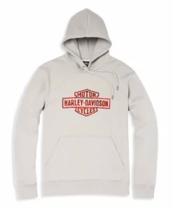 Harley-Davidson® Large Oil Can Bar & Shield Distressed Pullover Hoodie 96133-22VM Sweaters & Hoodies