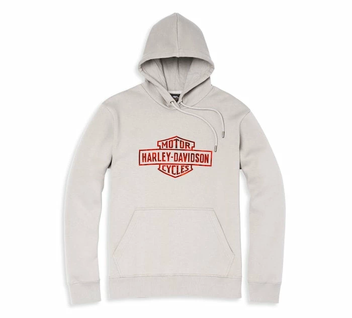 Harley-Davidson® Large Oil Can Bar & Shield Distressed Pullover Hoodie 96133-22VM Sweaters & Hoodies 3 Harley-Davidson® Large Oil Can Bar & Shield Distressed Pullover Hoodie 96133-22VM Sweaters & Hoodies