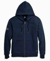 Harley-Davidson® Men's Chainstitch Embroidery Graphic Zip Front Hoodie 96135-22VM