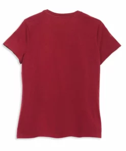 Harley-Davidson Harley Davidson® Women's Silver Wing Script Font Graphic Tee, Red 96228-22VW