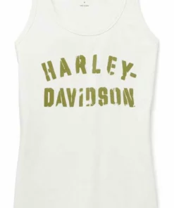 Harley-Davidson® Women's Ultra Classic Stencil Sleeveless Tank Top 96438-22VW