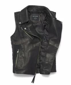Harley-Davidson® Women's Small Electric Leather Vest, 97040-22VW
