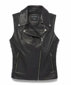 Harley-Davidson® Women's Small Electric Leather Vest, 97040-22VW