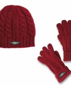 Superstition Harley-Davidson Hats Harley-Davidson® Women's Silver Wing Knit Hat And Glove Set 97627-22VW