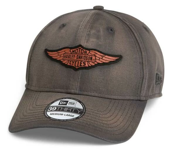 Harley-Davidson® Winged Logo 39THIRTY Washed Baseball Cap 97694-21VM 3 Harley-Davidson® Winged Logo 39THIRTY Washed Baseball Cap 97694-21VM