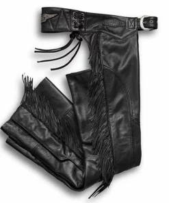 Superstition Harley-Davidson Pants & Chaps Harley-Davidson® Women's Medium Boone Fringed Leather Chap, Tall, 98012-18VL