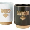 Ace Branded Harley-Davidson® Sculpted B&S Stackable Ceramic Mug Set - Set Of Two 16 Oz. Home