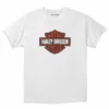 Harley-Davidson® Men's Bar & Shield Graphic Tee, White 99014-22VM 2 Harley-Davidson® Men's Bar & Shield Graphic Tee, White 99014-22VM
