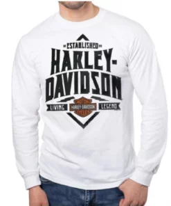 Superstition Harley-Davidson Harley-Davidson® Men's Living Legend Long Sleeve Tee, White