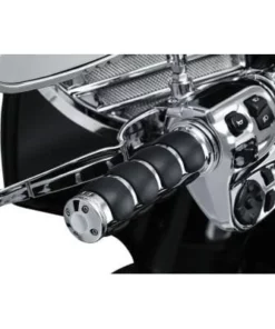 Kuryakyn® Chrome ISO-Grips For Dual Cable Throttle, DS-243190