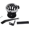 Parts Unlimited Ciro® Chrome Passenger Drink Holder For '14 - '19 FLHT, 0636-0027 Cup Holders