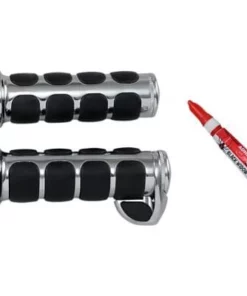 Kuryakyn® Chrome ISO-Grips W/ Throttle Boss, 0630-0453