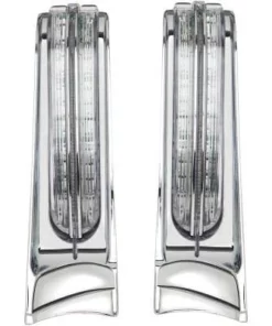 Parts Unlimited Ciro® Filler Panel Accent Lights - Chrome, 2040-1821 Bike