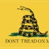 Parts Unlimited Pro Pad® Don't Tread On Me Flag, 6"x9", 0521-1016 Bike