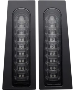 LED Lighting Custom Dynamics® Saddlebag Lights Gloss Black/Smoke ProBEAM Fillerz, 2040-2158