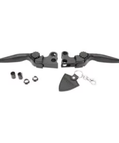 Parts Unlimited® Black Journey Lever Set For Harley Davidson, 0610-1720 Hand & Foot Controls