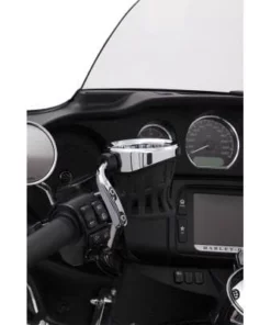 Parts Unlimited Ciro® Chrome Drink Holder W/ Mount For 1-1/4" Handlebars, 0636-0023